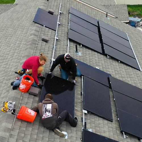 RALOS Solar Installing Solar Panel